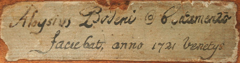 Bodeni Aloysius Venice 1721